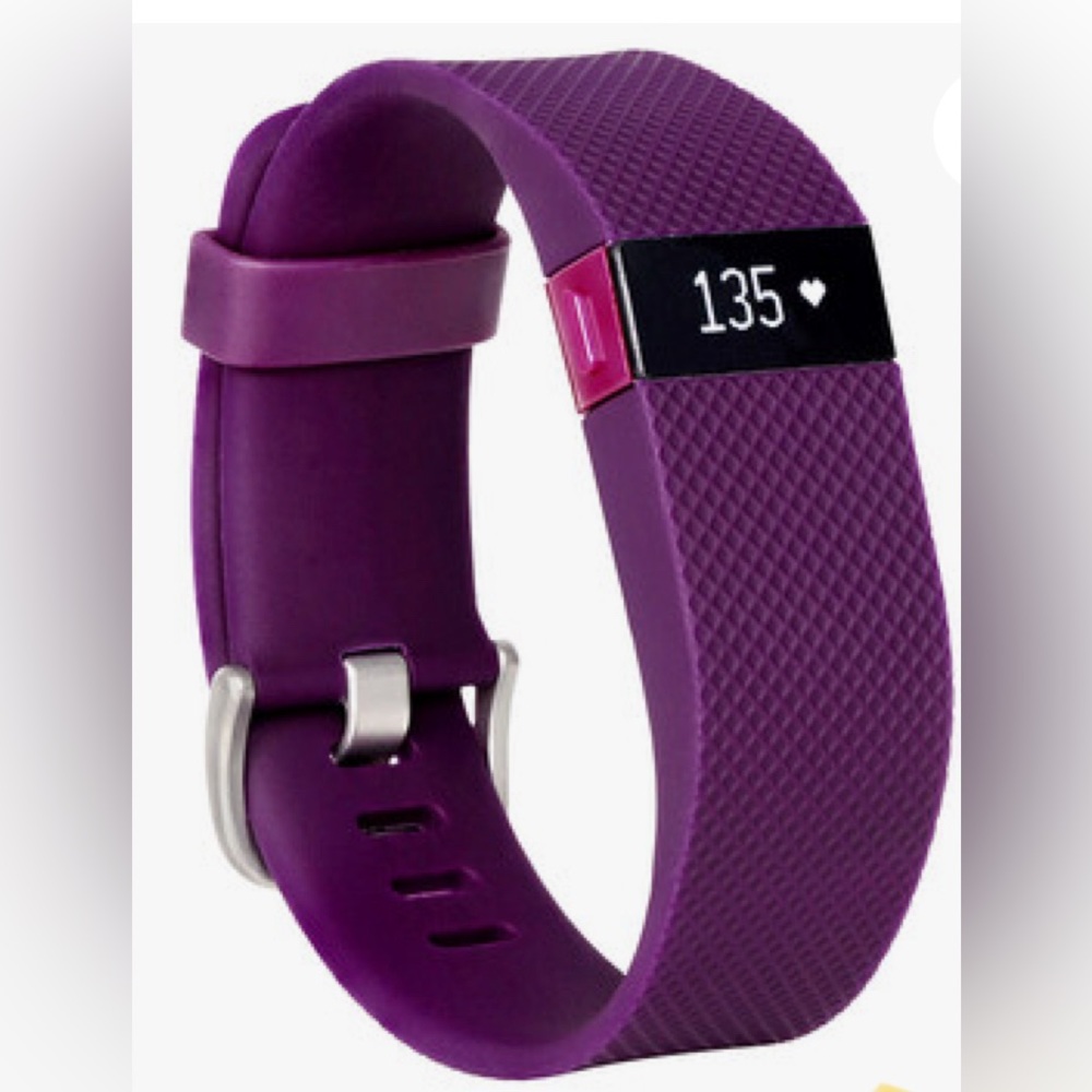 Fitbit charge HR Purple (plum) Smartwatch with‎ Sleek Design and Digital Display